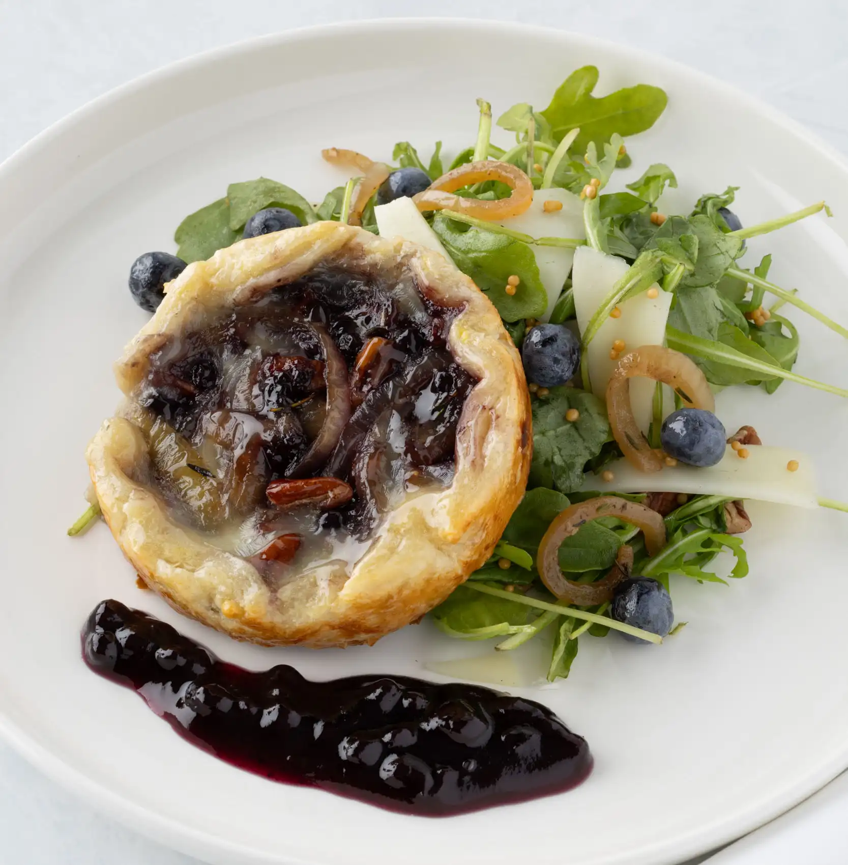 Blueberry & Brie Walnut Crostata