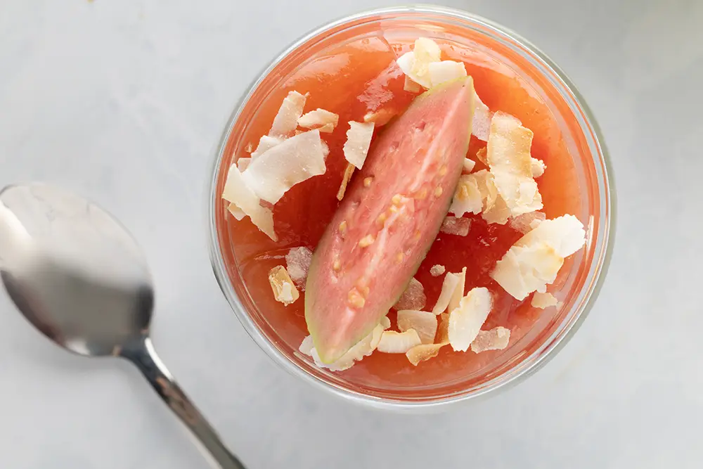 Pink Guava Forbidden Rice Parfait