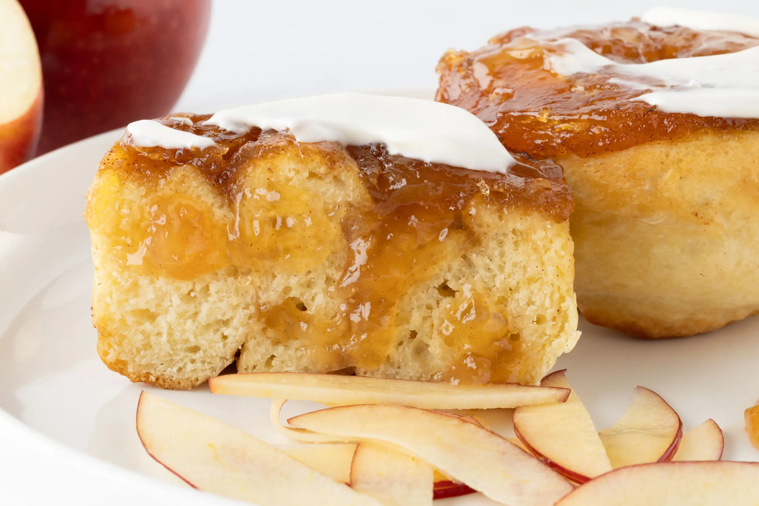 Apple Cinnamon Rolls with Cream Cheese Glaze
