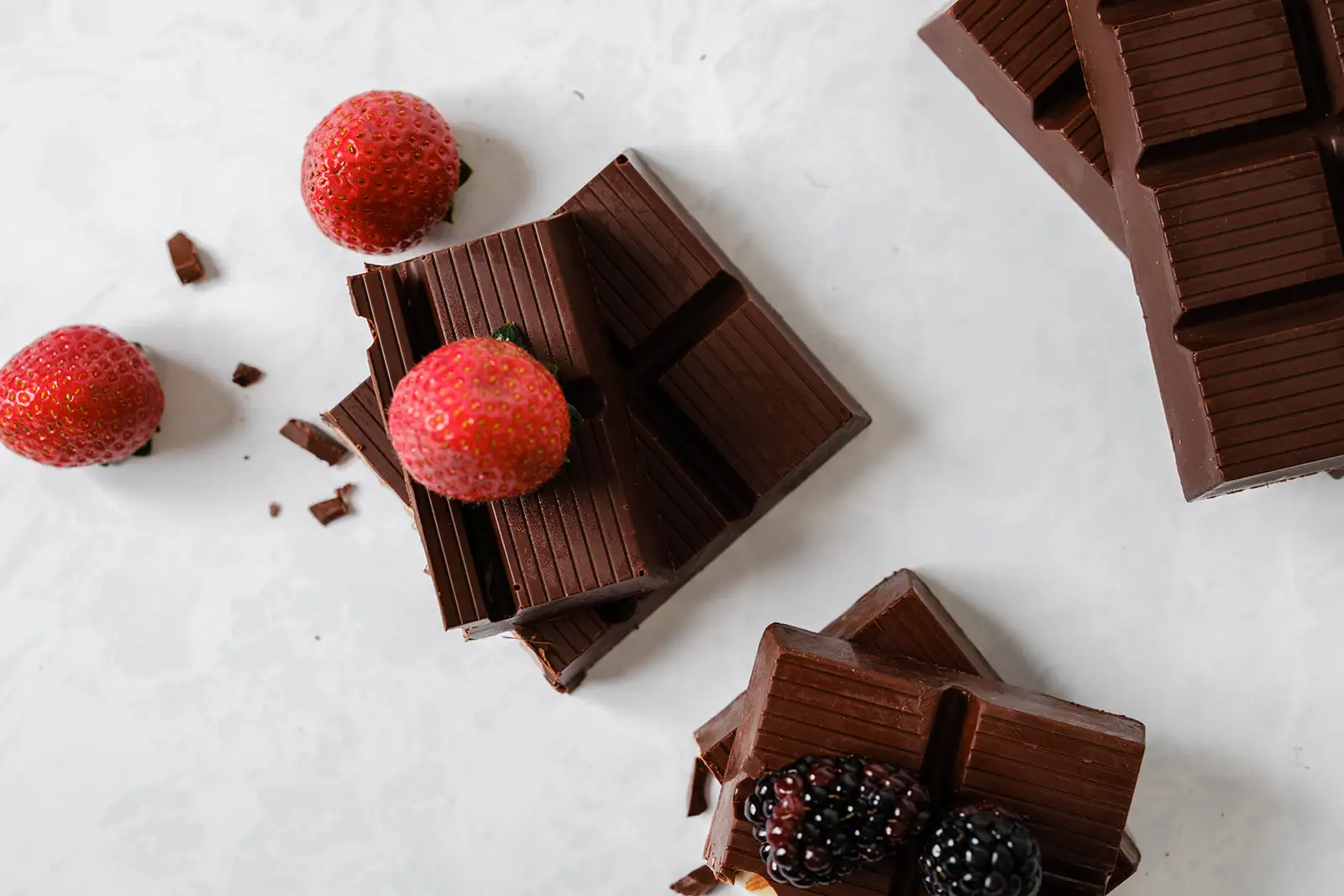 Blackberry & Strawberry Ganache Bars