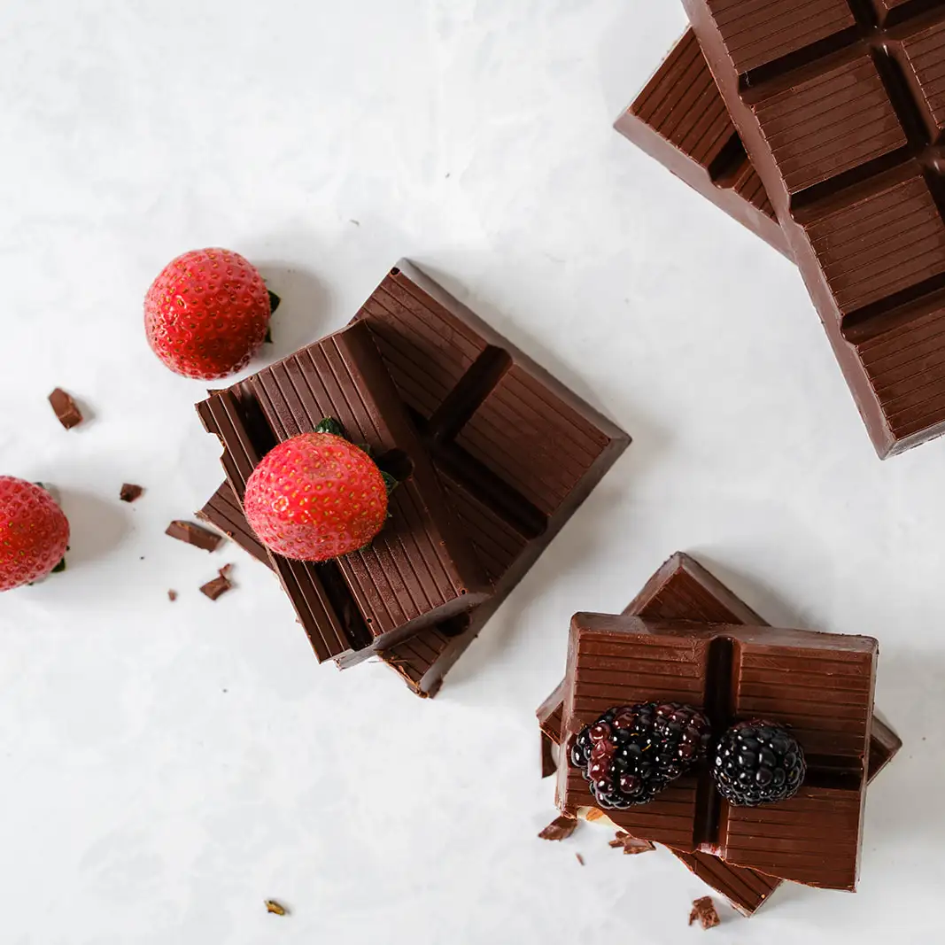Blackberry & Strawberry Ganache Bars