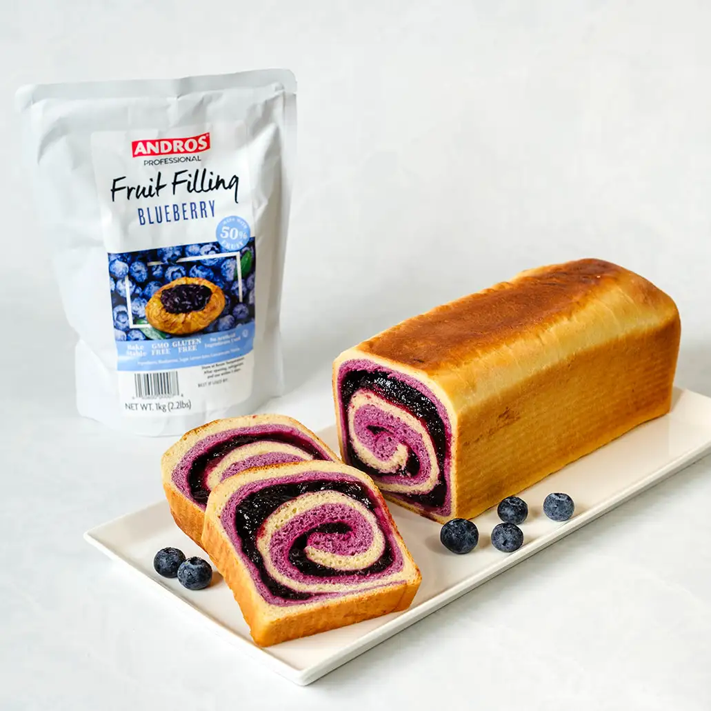 Blueberry Purple Sweet Potato Milk Bread