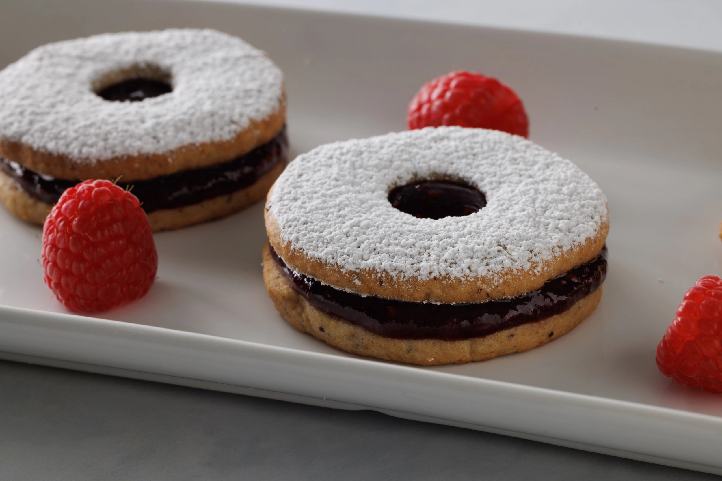 Raspberry Almond Cookies Recipe - Andros Professional