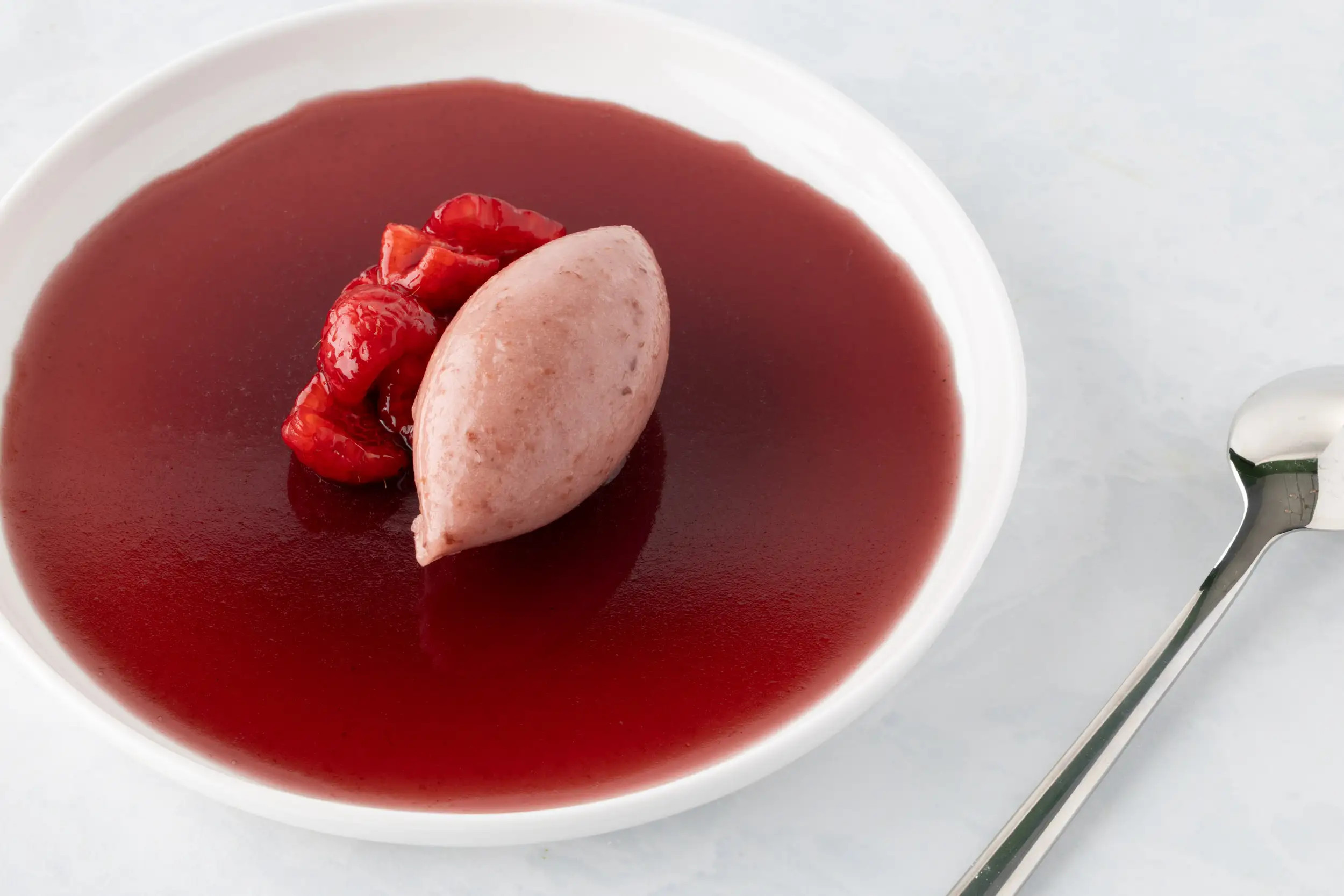 Raspberry & Pink Peppercorn Sorbet