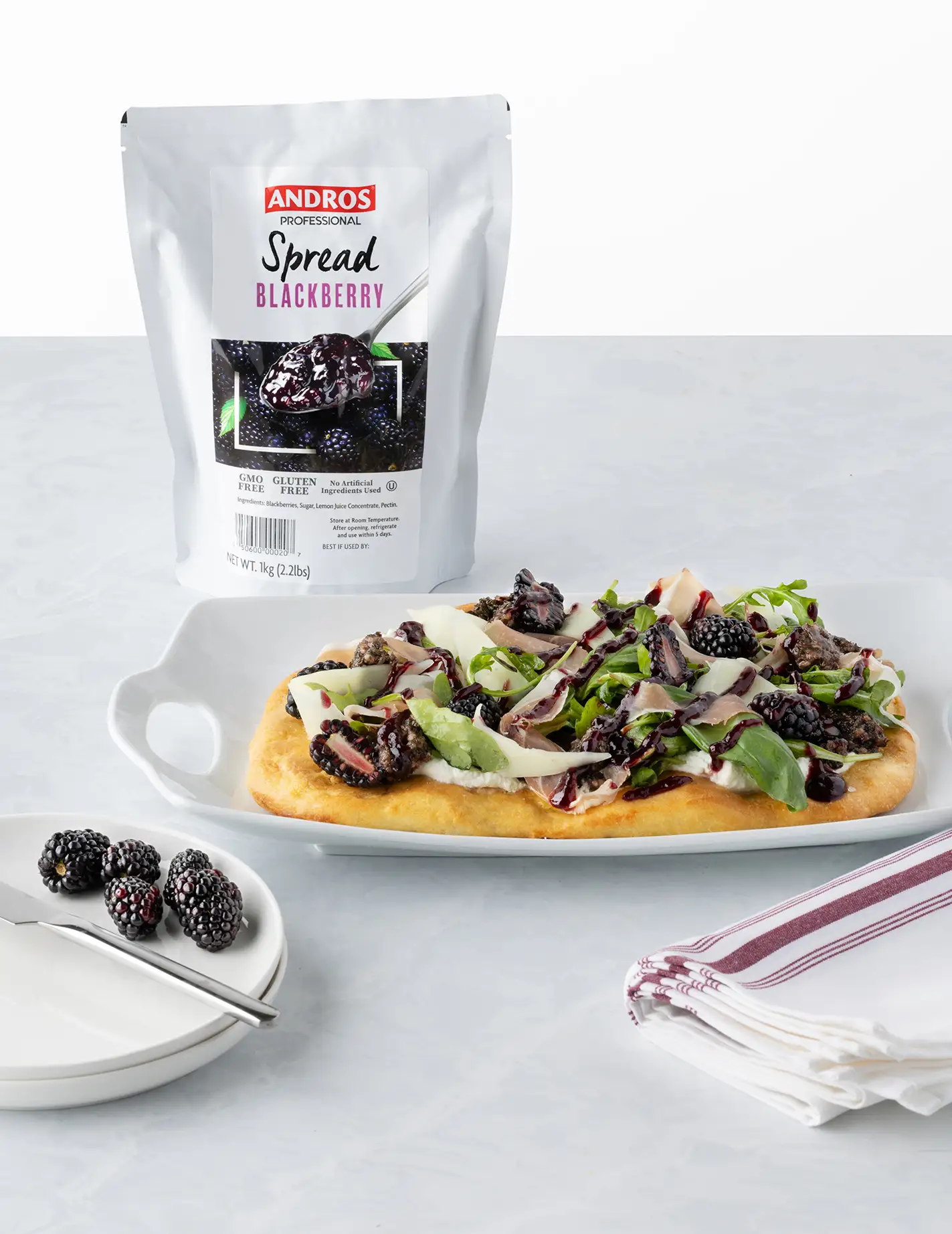 Blackberry Pesto Flatbread