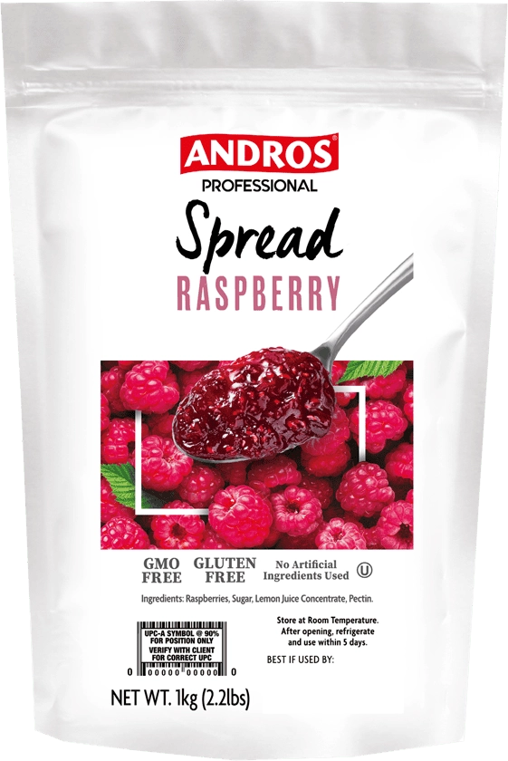 Fruit Filling 'Raspberry' Product - Andros Professional